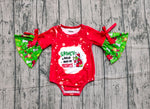 Preorder Samples LR1893 Christmas Better have my presents Baby Girls Bubble Romper