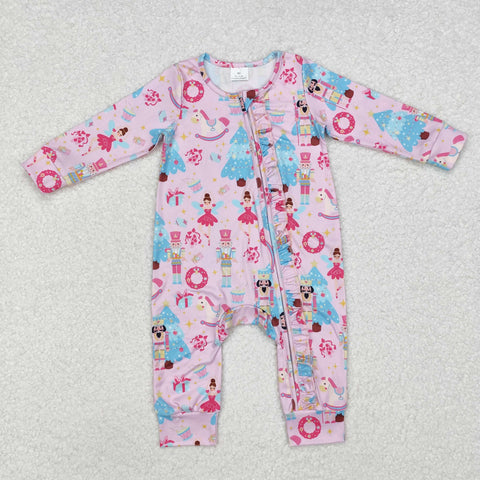 LR1970 Christmas Soldier Baby Zipper Romper Sleepers