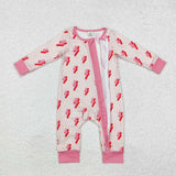 LR1983 Bamboo Lightning Green Baby Zipper Romper Sleepers