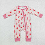 LR1983 Bamboo Lightning Green Baby Zipper Romper Sleepers