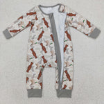 LR2063 Call Me Mallard Ducks Camo Baby Zipper Romper Sleepers