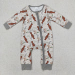 LR2063 Call Me Mallard Ducks Camo Baby Zipper Romper Sleepers