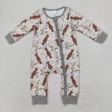 LR2063 Call Me Mallard Ducks Camo Baby Zipper Romper Sleepers