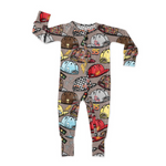 Preorder 12.13 LR2159 Cartoon Cars Baby Zipper Romper Sleepers