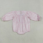 LR2184 Thankful Turkey Smocked Baby Girls Bubble Romper