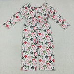 LR2192 Christmas Coquette Bows Girl's Jumpsuit