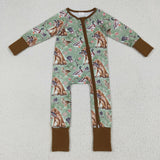 LR2234 Hunting Mallard Ducks Baby Zipper Romper Sleepers