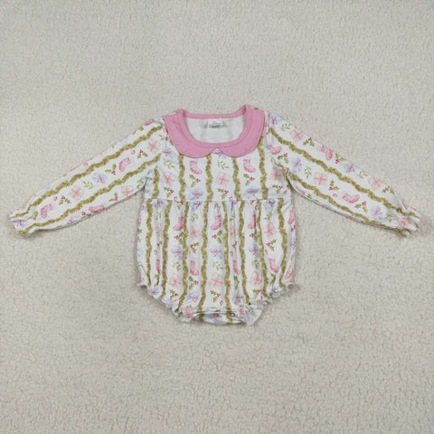 LR2324 Christmas Gift Pink Baby Girls Romper