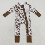 LR2334 Cowboy Cactus Pumpkin Baby Sleepers