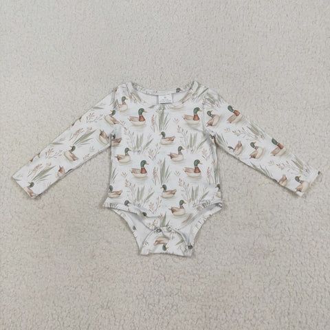 LR2338 Mallard Ducks Baby Boys Romper