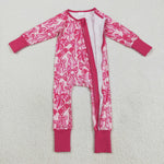 LR2365 Coquette Bows Pink Baby Sleepers