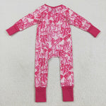 LR2365 Coquette Bows Pink Baby Sleepers