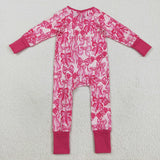 LR2365 Coquette Bows Pink Baby Sleepers