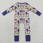 LR2403 Coquette Bows Star Purple Baby Sleepers