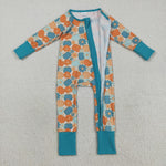LR2461 Fall Pumpkin Flower Baby Sleepers
