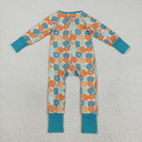 LR2461 Fall Pumpkin Flower Baby Sleepers