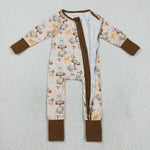 LR2462 Pumpkin Patch Flower Baby Sleepers