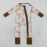 LR2462 Pumpkin Patch Flower Baby Sleepers