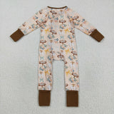 LR2462 Pumpkin Patch Flower Baby Sleepers
