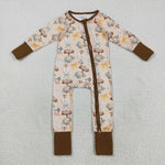 LR2462 Pumpkin Patch Flower Baby Sleepers