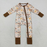 LR2462 Pumpkin Patch Flower Baby Sleepers