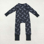 LR2466 Western Cowboy Black Baby Sleepers