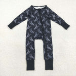 LR2466 Western Cowboy Black Baby Sleepers