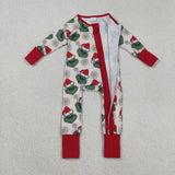 LR2489 Christmas Flower Red Baby Sleepers