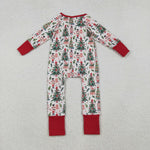LR2507 Christmas Trees Soldier Baby Footie Sleepers