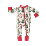 Preorder 08.31 LR2507 Christmas Trees Soldier Baby Sleepers