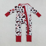LR2512 Game Day Go Fight Win Bows Baby Sleepers