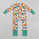 LR2552 Fall Pumpkin Colorful Baby Sleepers