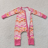 LR2567 Coquette Bows Pink Baby Sleepers