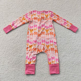 LR2567 Coquette Bows Pink Baby Sleepers
