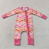 LR2567 Coquette Bows Pink Baby Sleepers