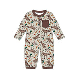 Preorder Samples LR2576 Hunting Mallard Ducks Call Me Brown Baby Boy Romper
