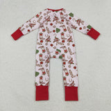 LR2584 Christmas Cowboy Hat Boots Baby Footie Sleepers