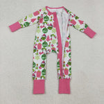LR2588 Christmas Gift Green Animal Baby Sleepers