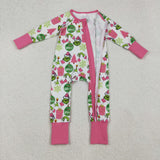 LR2588 Christmas Gift Green Animal Baby Sleepers