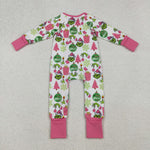 LR2588 Christmas Gift Green Animal Baby Sleepers