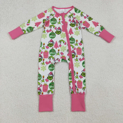 LR2588 Christmas Gift Green Animal Baby Sleepers