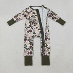 LR2590 Hunting Camo Elk Baby Footie Sleepers