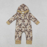 LR2593 Elk Camo Hoodie Baby Boys Romper