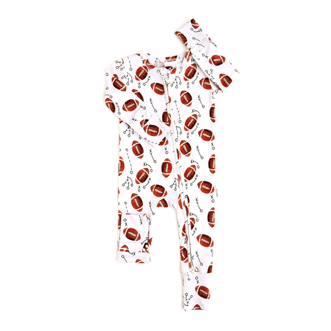 Preorder 09.25 LR2604 Football Baby Sleepers