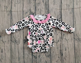Preorder Samples LR2638 Love You Leopard Pink Baby Bubble Romper
