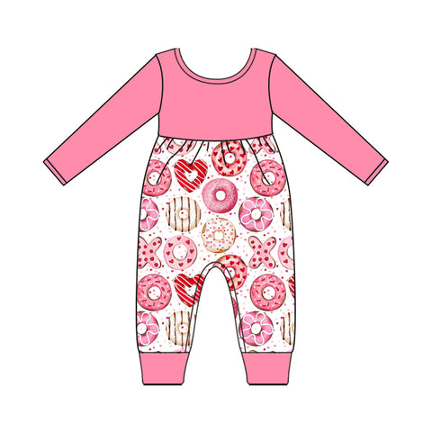 Preorder 10.01 MOQ 5 pcs LR2664 Valentine's Day XOXO Baby Girls Romper