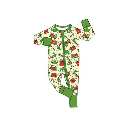 Preorder 10.01 MOQ 5 pcs LR2670 Christmas Gift Baby Sleepers Romper