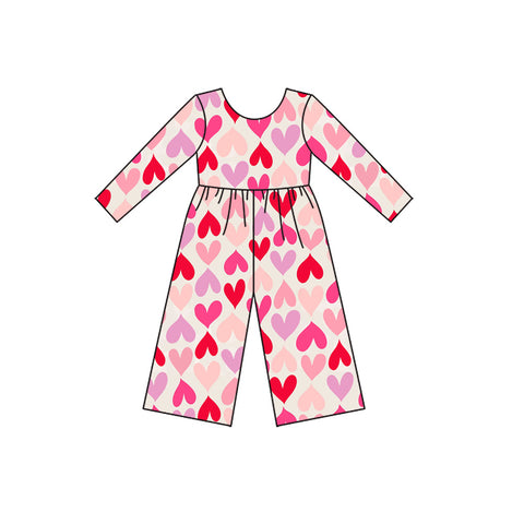 Preorder 10.14 MOQ 5 pcs LR2711 Valentine's Day Love Girl's Jumpsuit