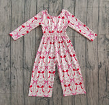 Preorder Samples LR2713 Valentine's Day Love Bows Girl's Jumpsuit