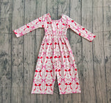 Preorder Samples LR2713 Valentine's Day Love Bows Girl's Jumpsuit